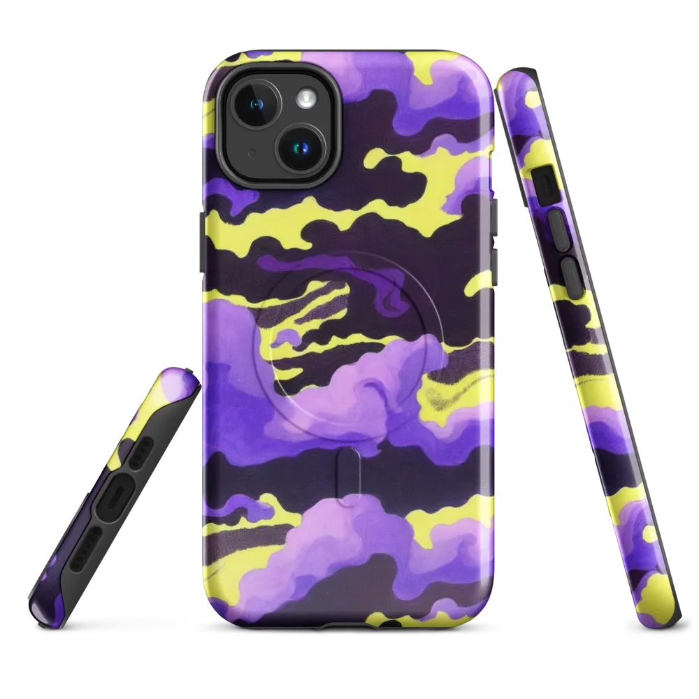 Night Bloom Current on MagSafe Tough Case for iPhone® — Front
