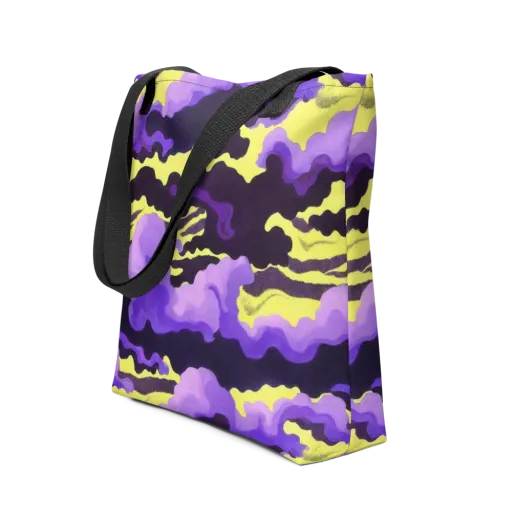 Night Bloom Current on a Tote Bag