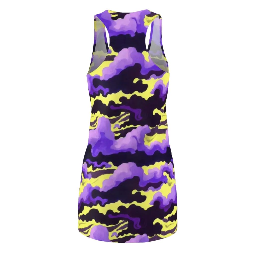 Night Bloom Current on Racerback Dress — Back