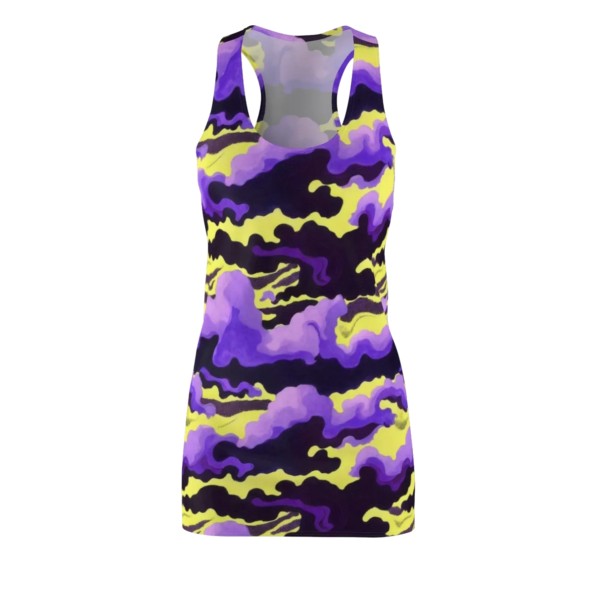 Night Bloom Current on Racerback Dress — Front