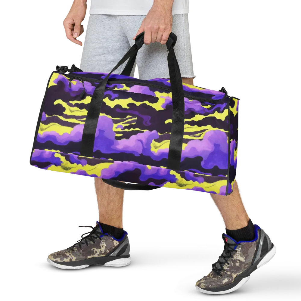 Night Bloom Current on Duffle Bag — Front