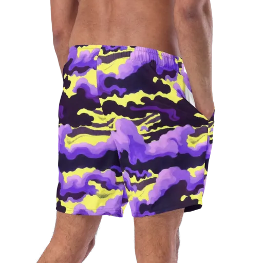 Night Bloom Current on a Swim Trunks