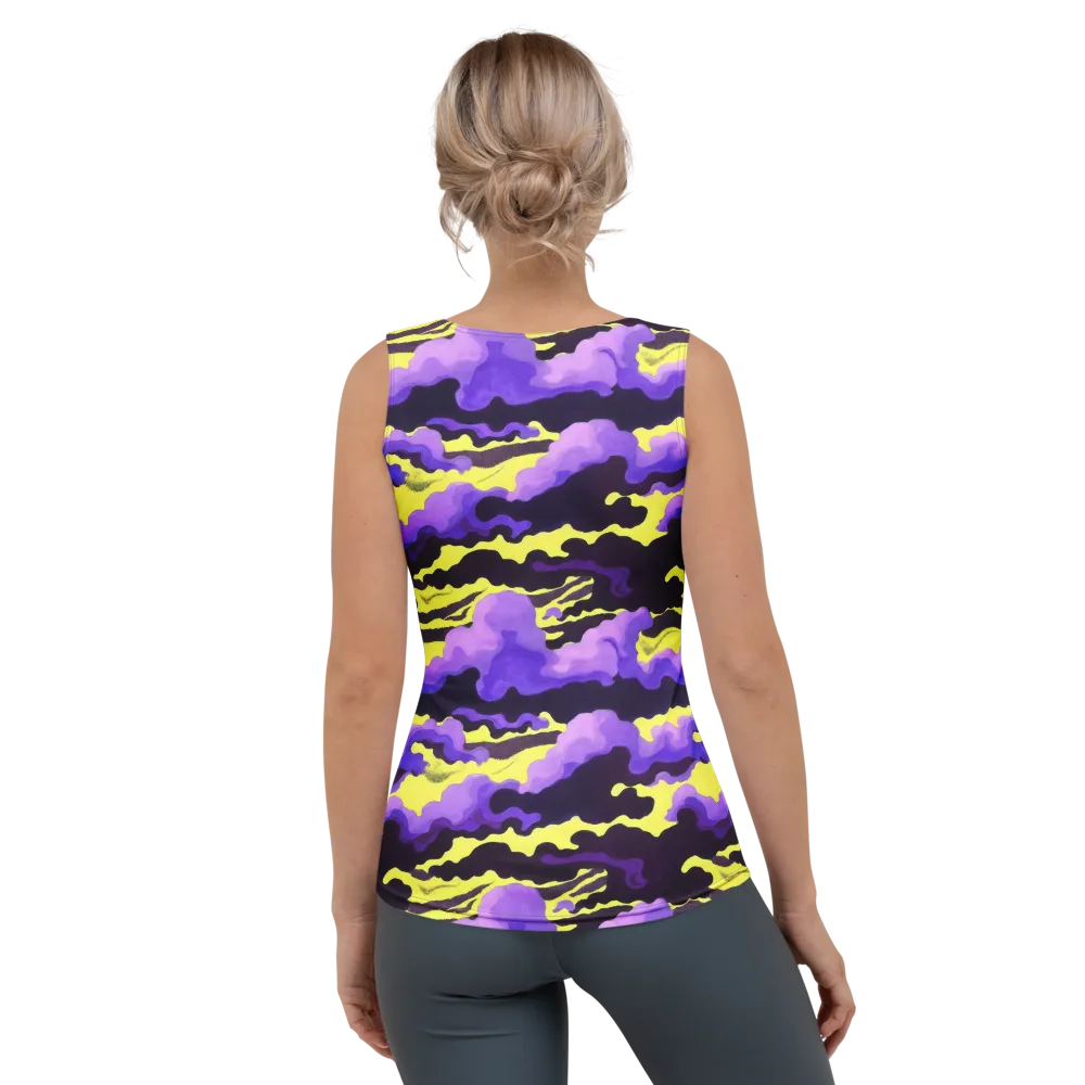 Night Bloom Current on Women's Tank Top — Back