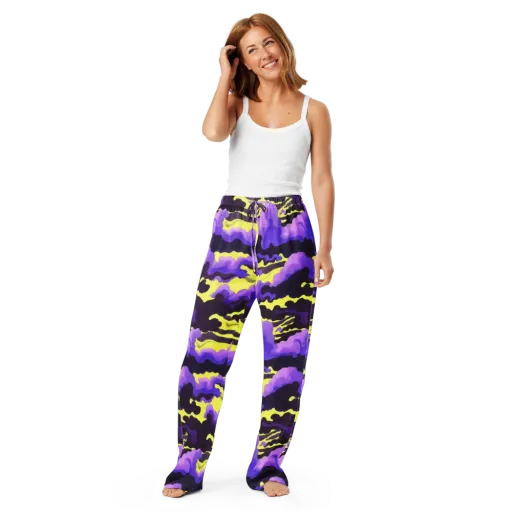 Night Bloom Current on a Women's Pajama Pants