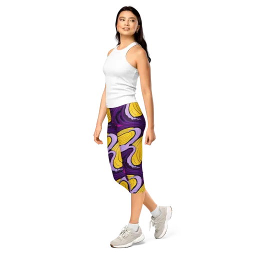 Neon Moonwash on a Capri Leggings