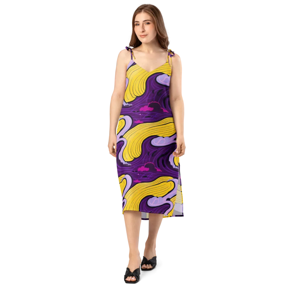 Neon Moonwash on Slip Dress — Front