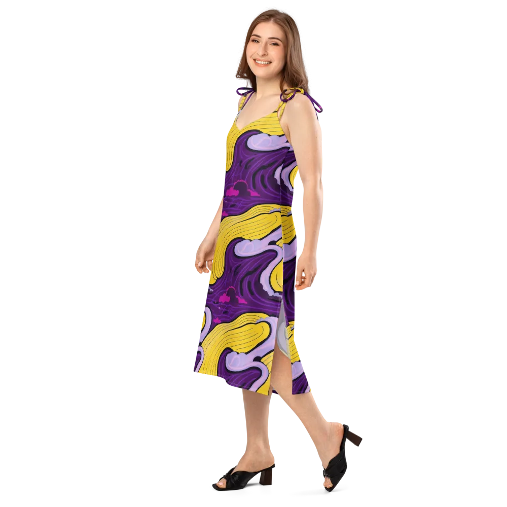 Neon Moonwash on Slip Dress — Left Front