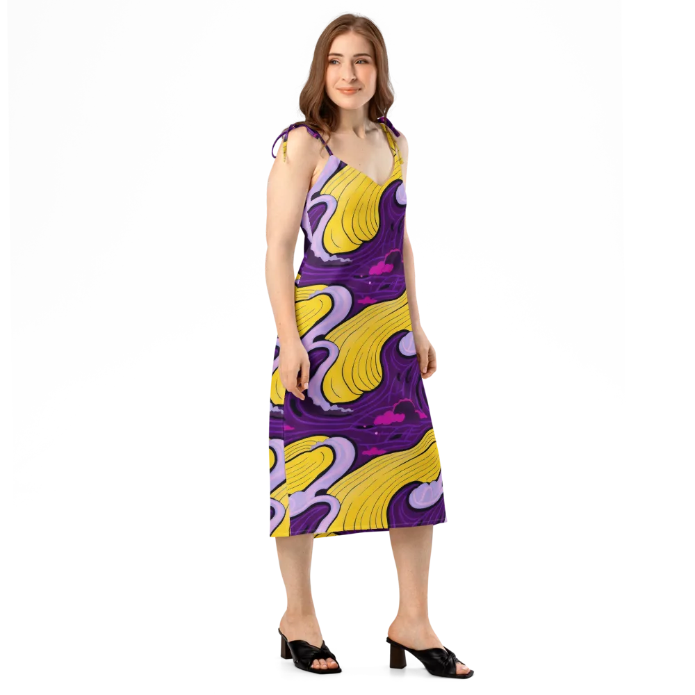 Neon Moonwash on Slip Dress — Right Front