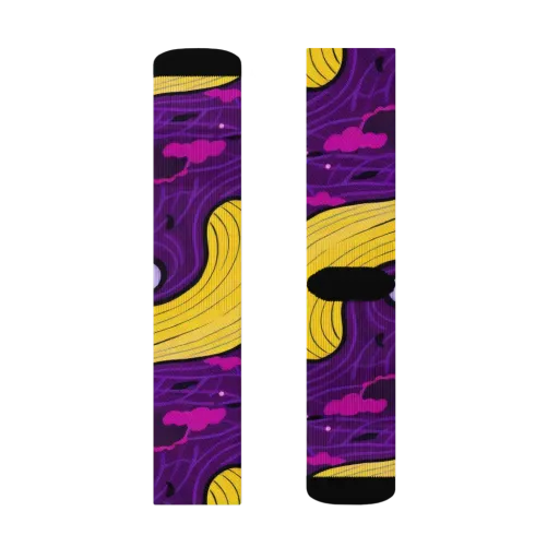 Neon Moonwash on a Socks