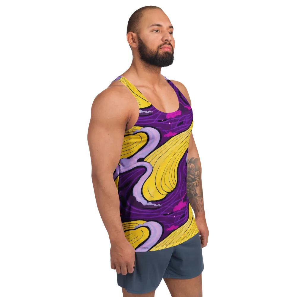 Neon Moonwash on Men's Tank Top — Right Front