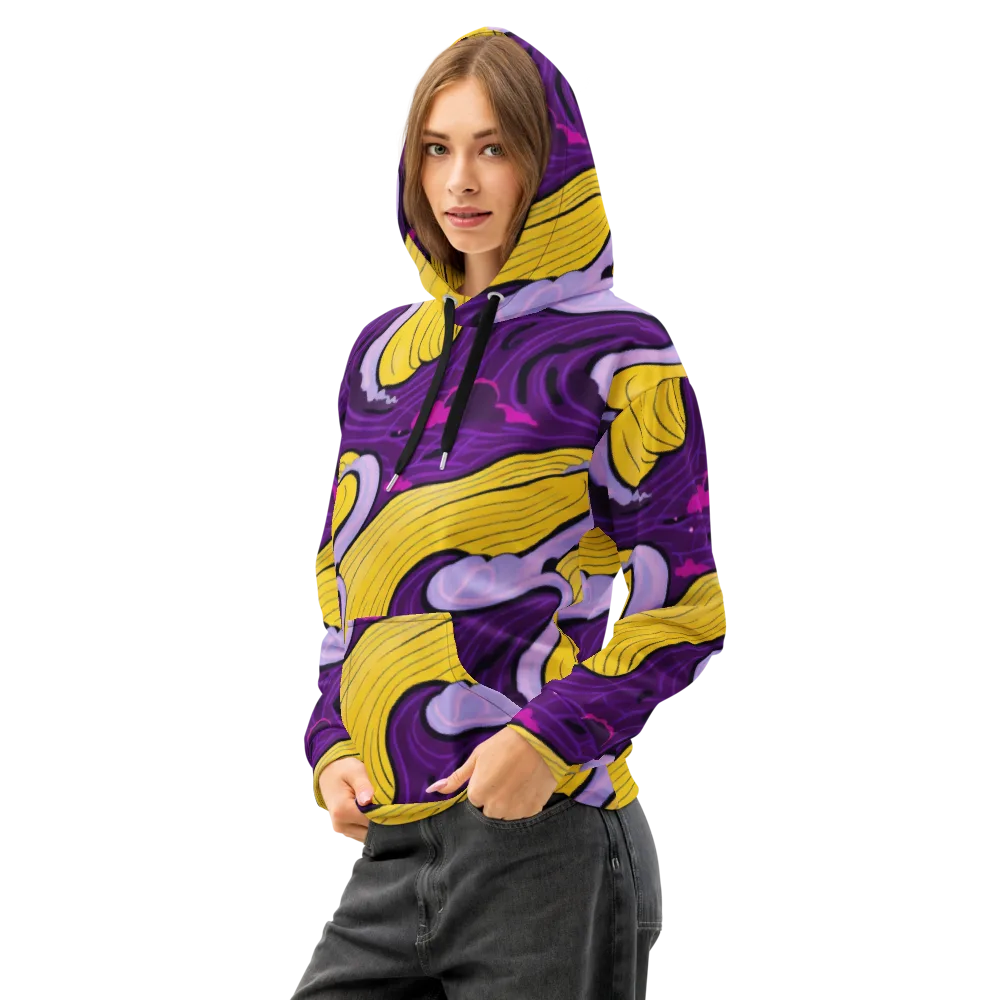 Neon Moonwash on Cotton Hoodie — Left Front