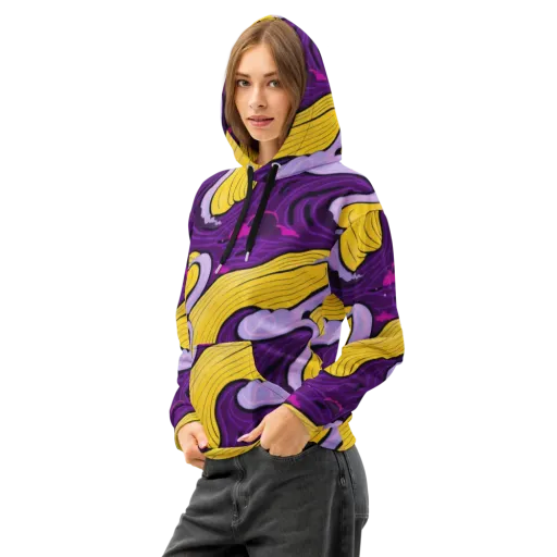 Neon Moonwash on a Cotton Hoodie
