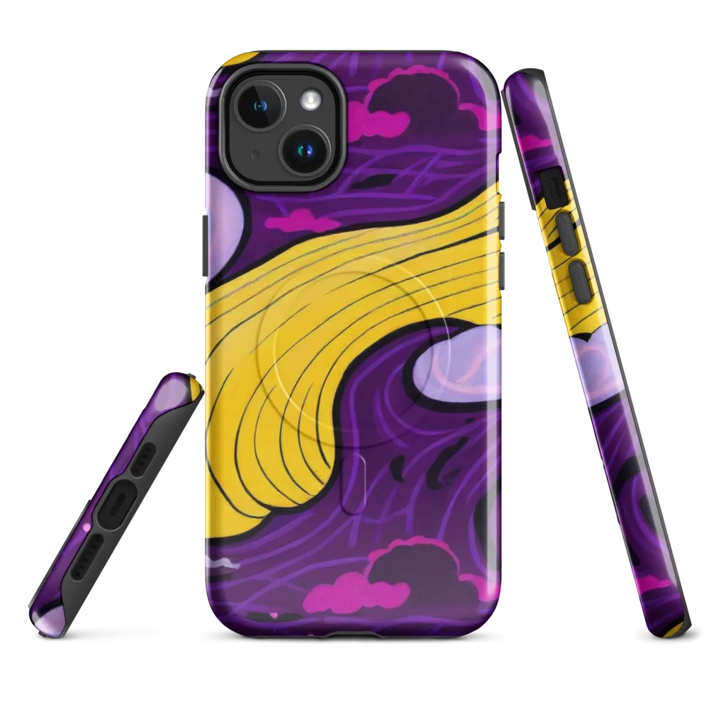 Neon Moonwash on MagSafe Tough Case for iPhone® — Front