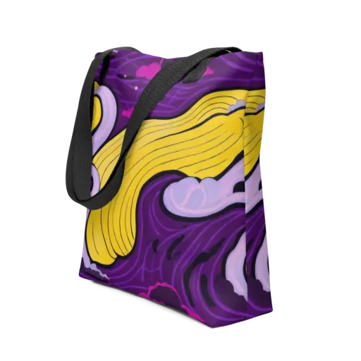 Neon Moonwash on a Tote Bag