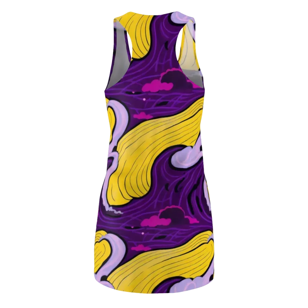 Neon Moonwash on Racerback Dress — Back