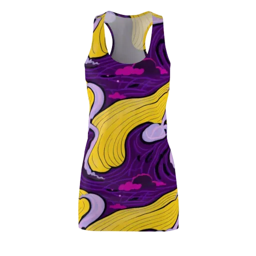 Neon Moonwash on a Racerback Dress