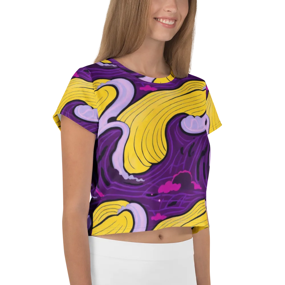 Neon Moonwash on Crop Tee — Right