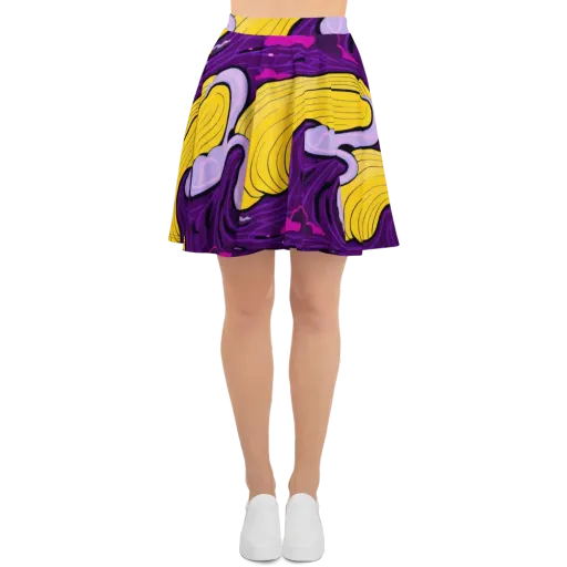 Neon Moonwash on a Skater Skirt