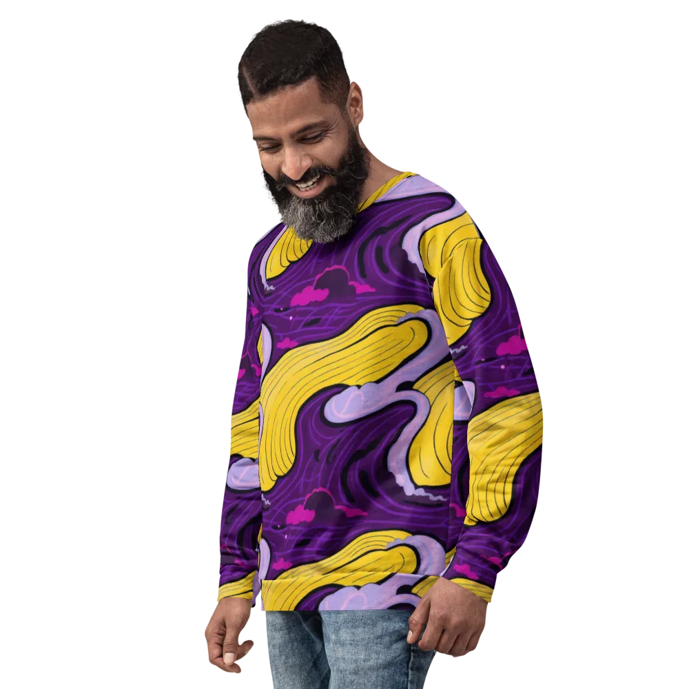 Neon Moonwash on Sweatshirt — Left Front