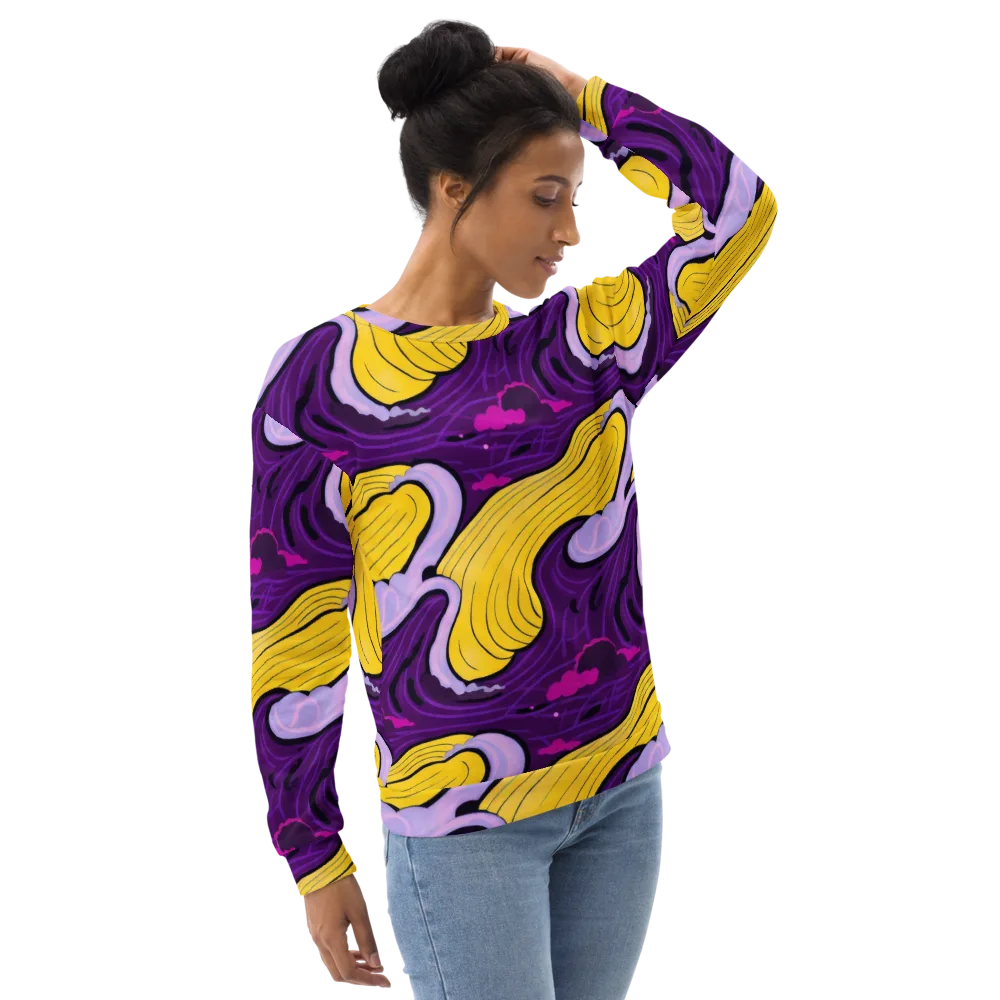 Neon Moonwash on Sweatshirt — Right Front