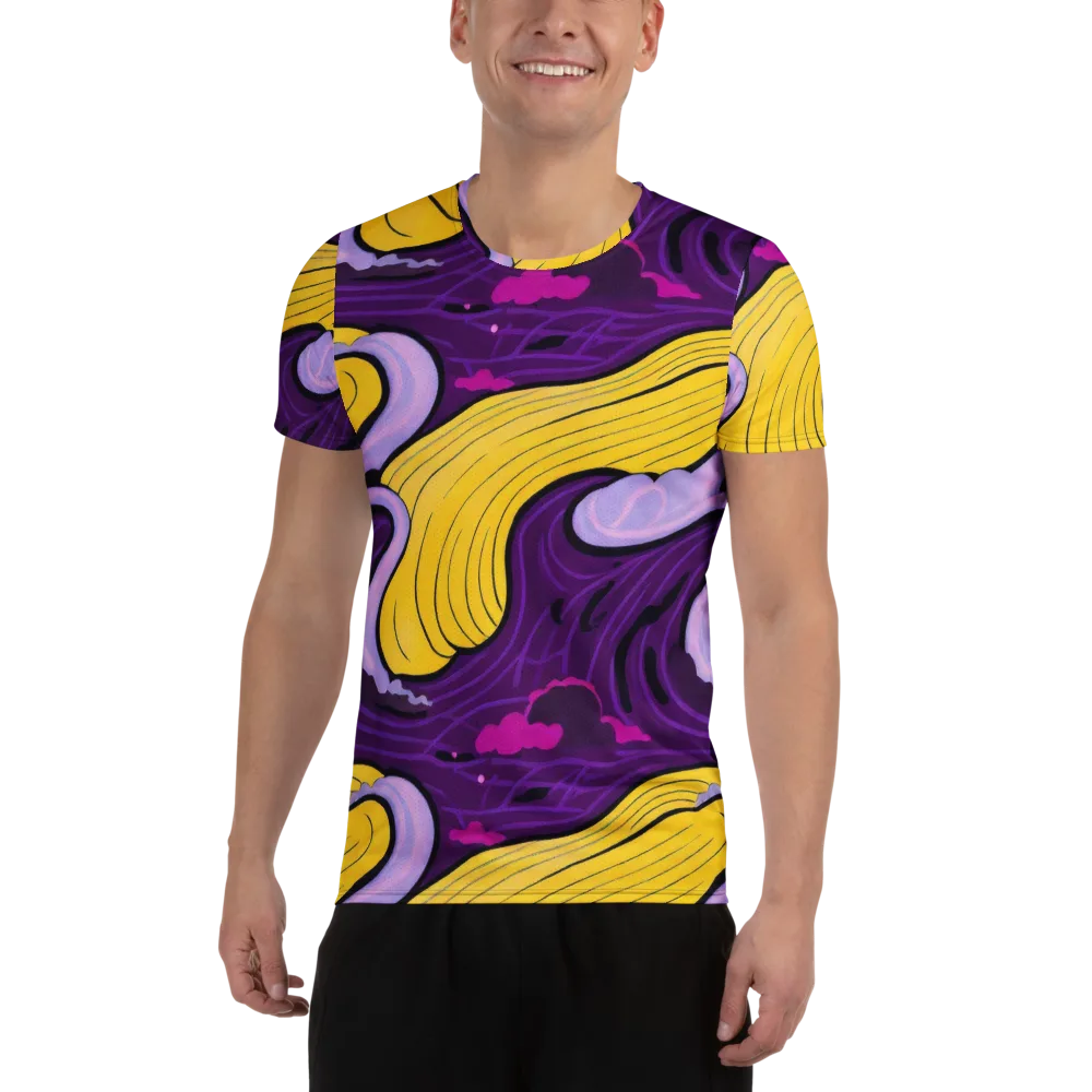 Neon Moonwash on Men's Athletic T-Shirt — Front