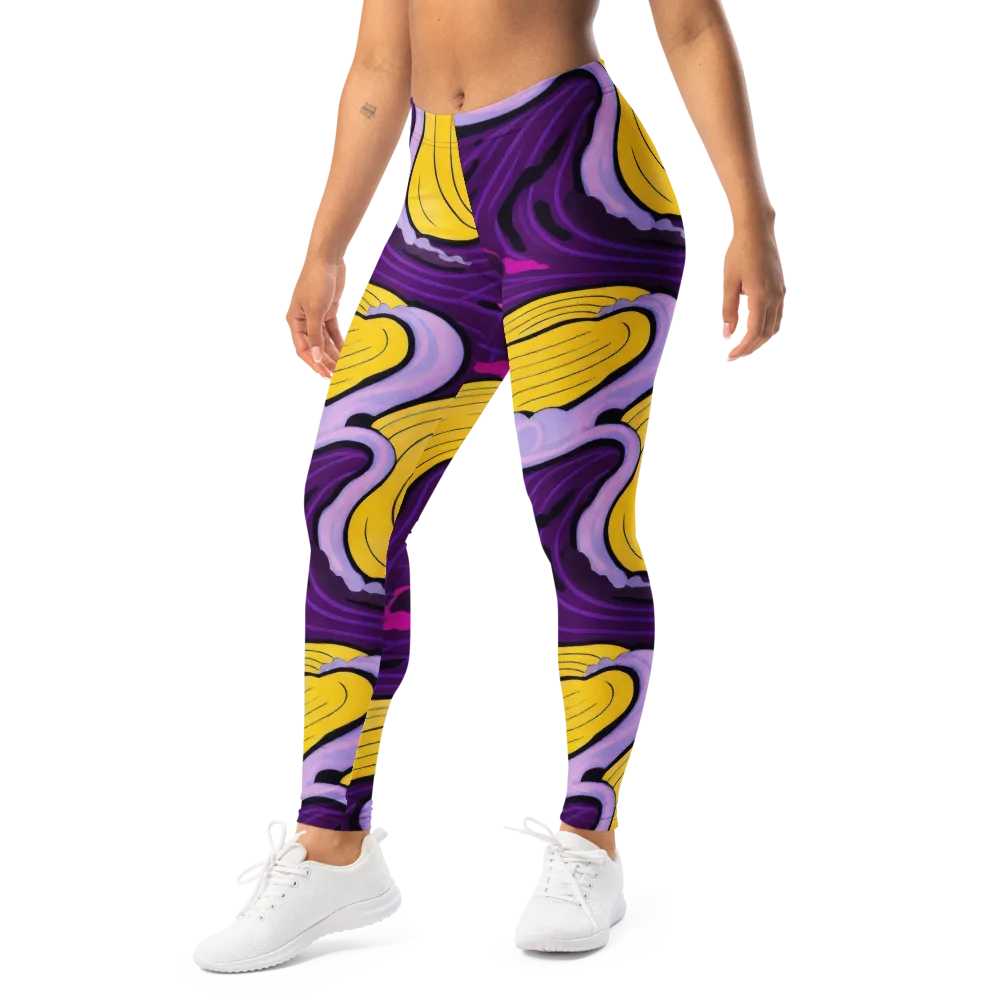 Neon Moonwash on Leggings — Left Front