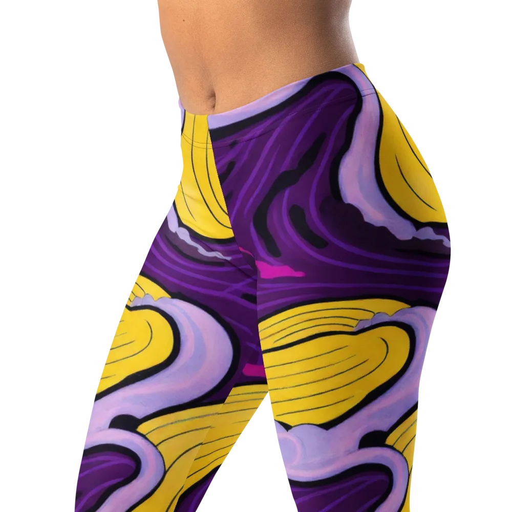 Neon Moonwash on Leggings — Left Front