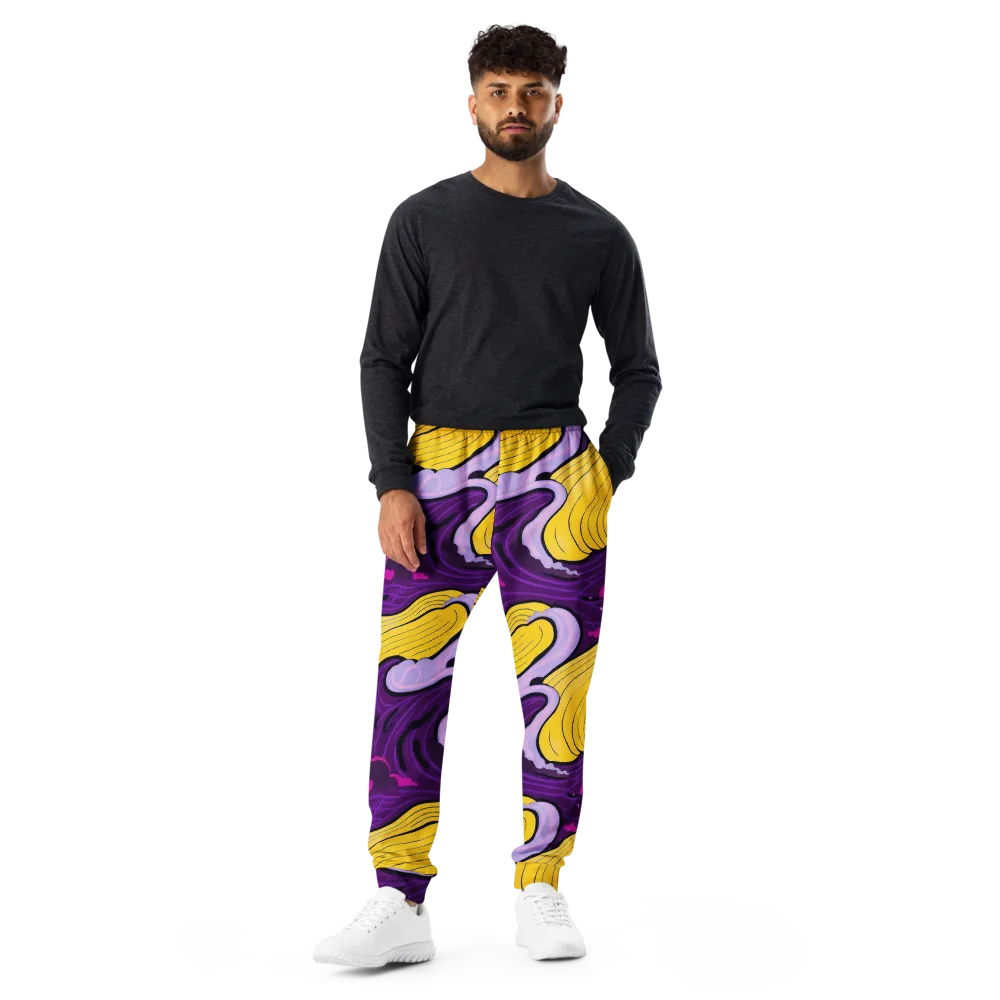 Neon Moonwash on Men's Joggers — Front