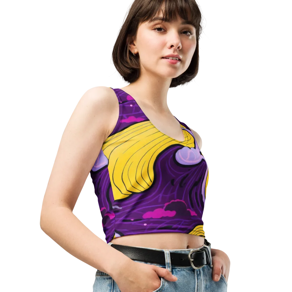 Neon Moonwash on Crop Top — Right Front