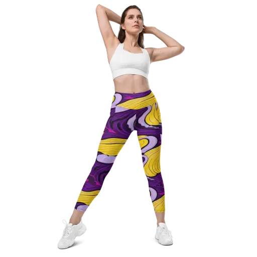 Neon Moonwash on a Leggings with Pockets