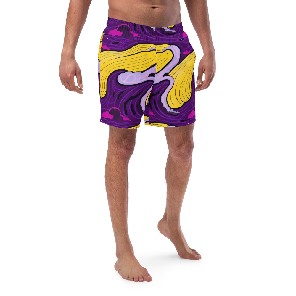 Neon Moonwash on Swim Trunks — Front