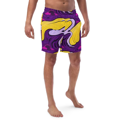 Neon Moonwash on a Swim Trunks