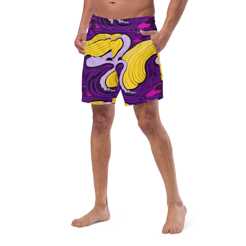 Neon Moonwash on Swim Trunks — Left Front