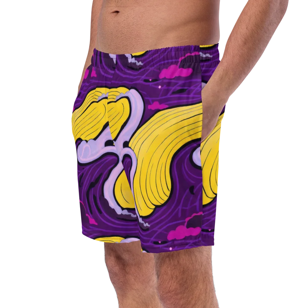 Neon Moonwash on Swim Trunks — Left Front
