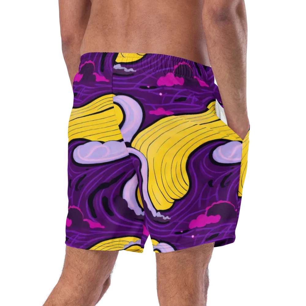 Neon Moonwash on Swim Trunks — Right Back