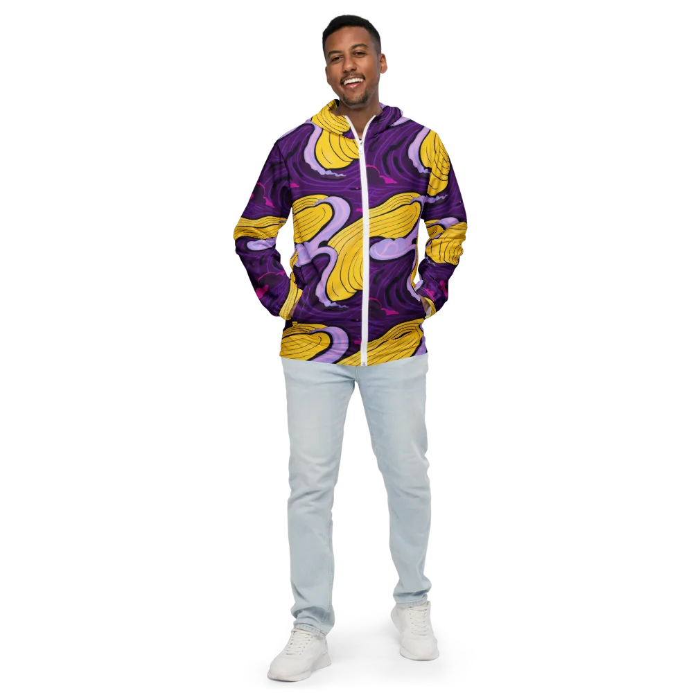 Neon Moonwash on Men's Windbreaker — Front
