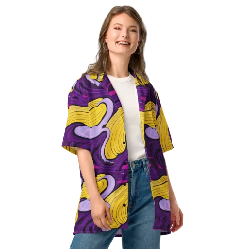Neon Moonwash on a Button Shirt