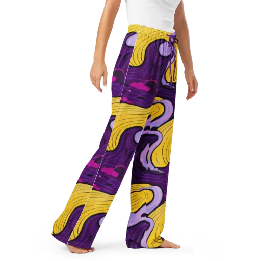 Neon Moonwash on a Women's Pajama Pants