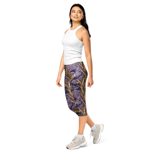 Amethyst Grain on a Capri Leggings