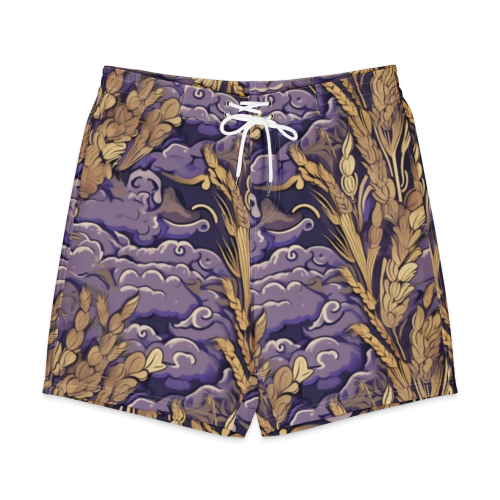 Amethyst Grain on Men's Board Shorts — Front