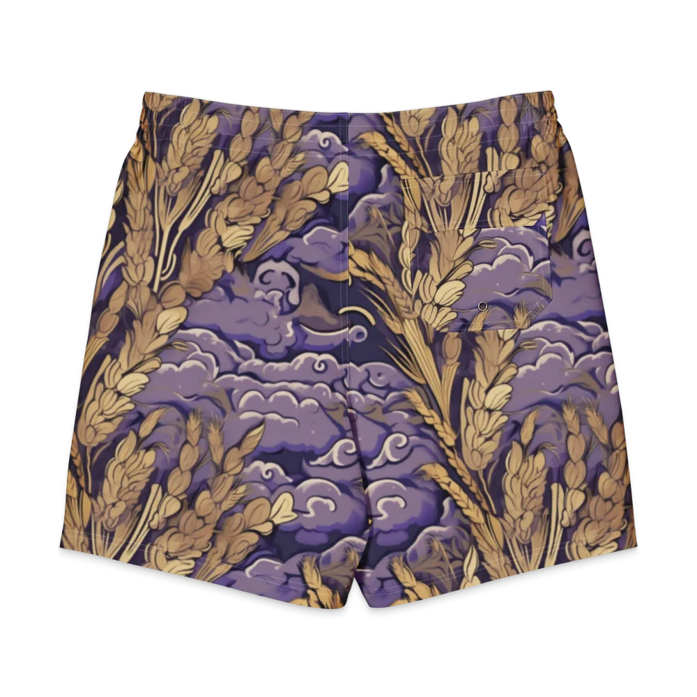 Amethyst Grain on Men's Board Shorts — Back