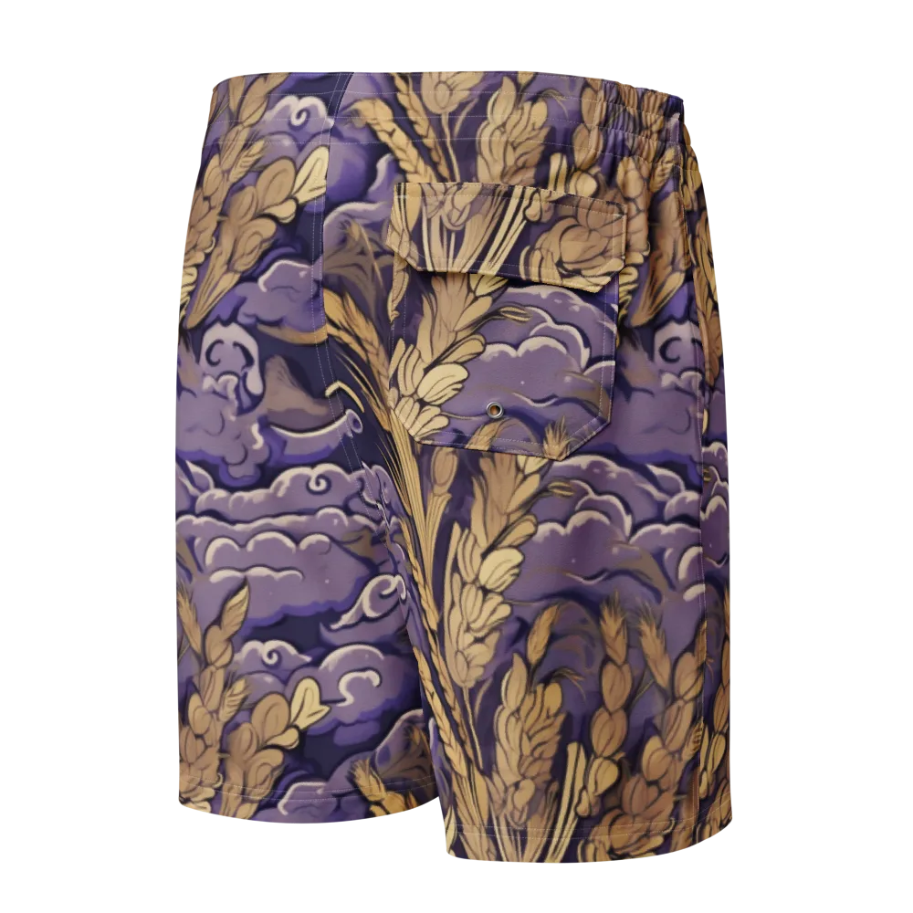 Amethyst Grain on Men's Board Shorts — Back