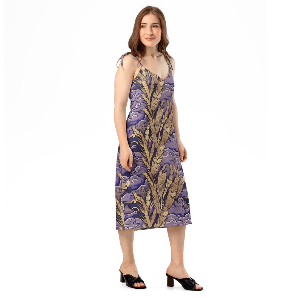 Amethyst Grain on Slip Dress — Right Front