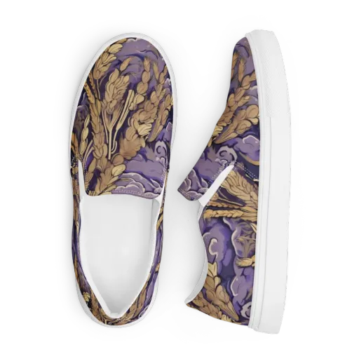 Amethyst Grain on a Men's Slip-On Canvas Shoes