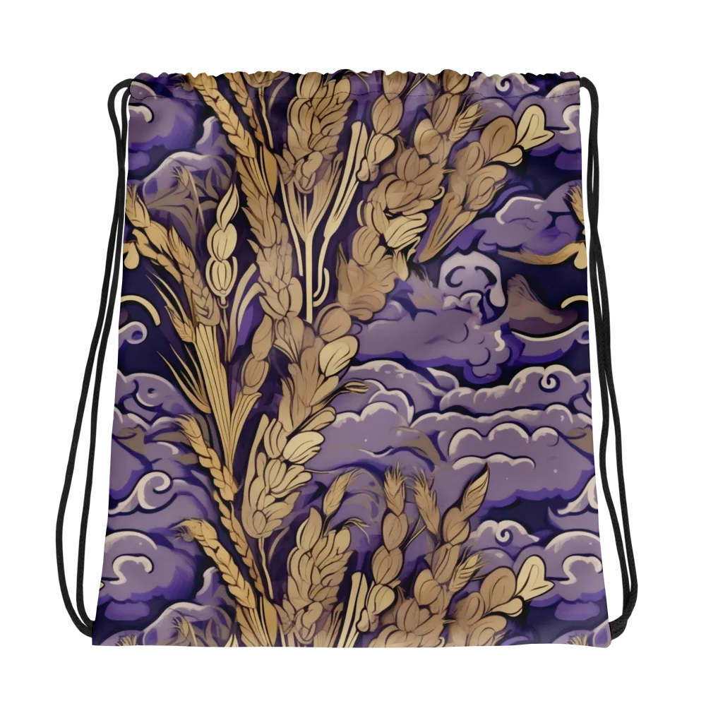 Amethyst Grain on Drawstring Bag — Photo