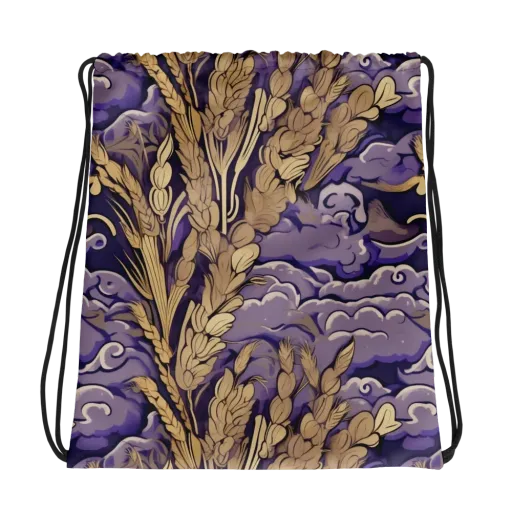Amethyst Grain on a Drawstring Bag