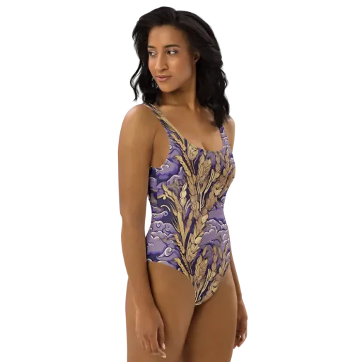 Amethyst Grain on a One-Piece Swimsuit