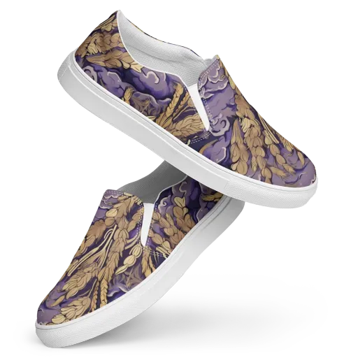 Amethyst Grain on a Women's Slip-On Canvas Shoes
