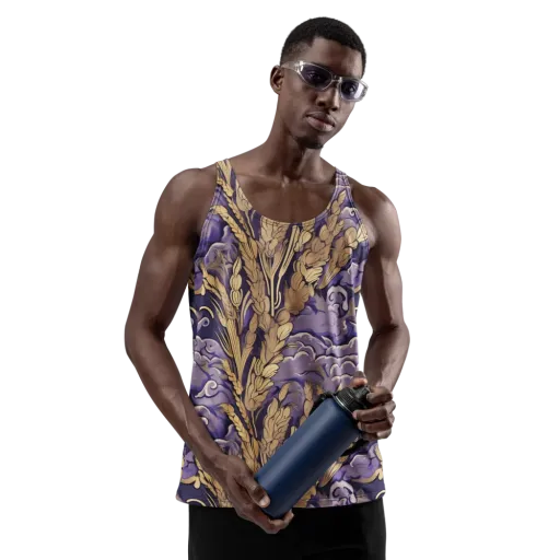 Amethyst Grain on a Men's Tank Top