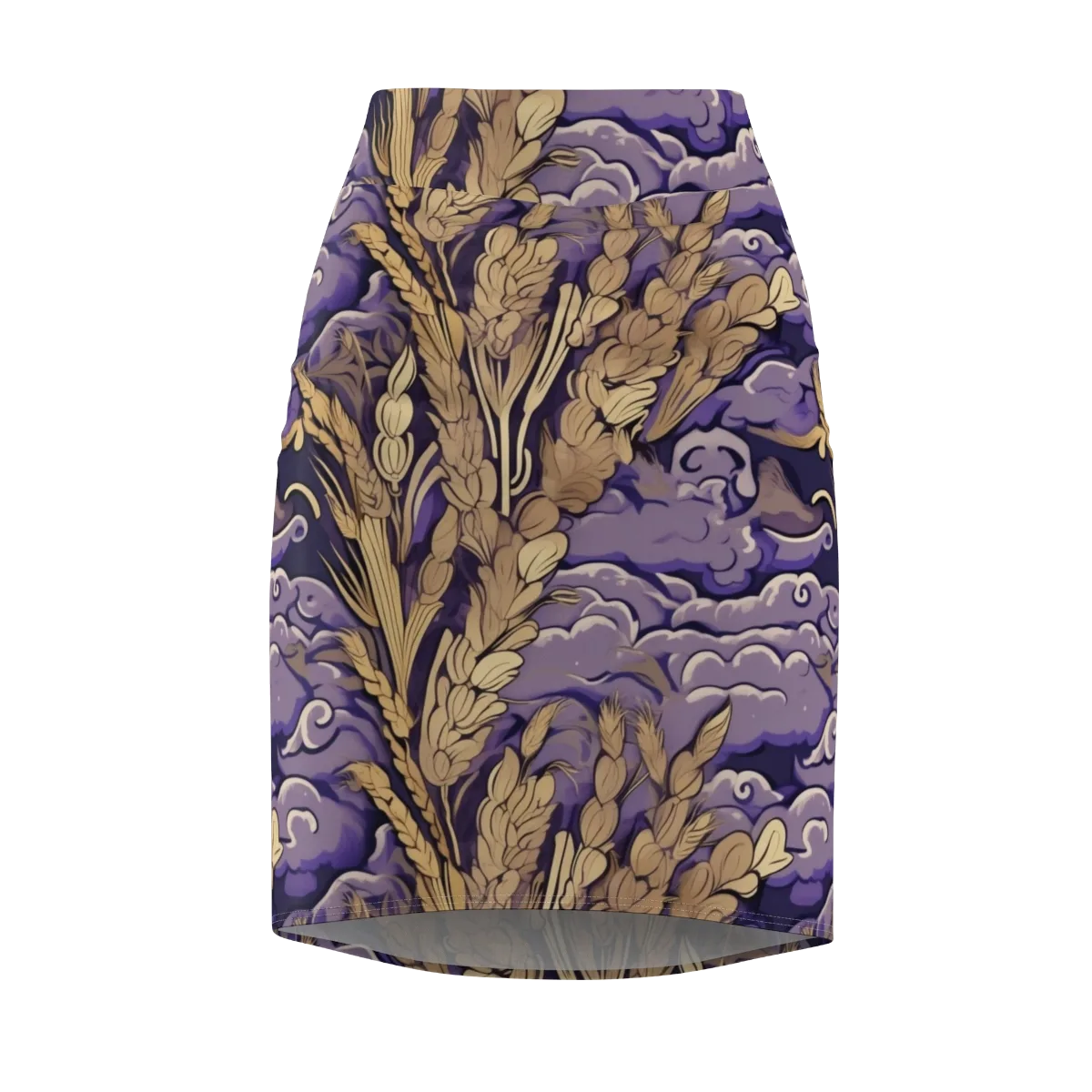 Amethyst Grain on Pencil Skirt — Front